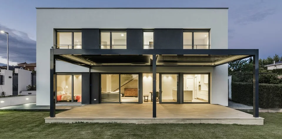 Aluminiumfenster im modernen Baustil Verden Aller